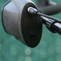 Outsunny Metaaldetector zoekapparaat waterdicht 16,5 cm zoekspoel alu ABS zwart(m-10)