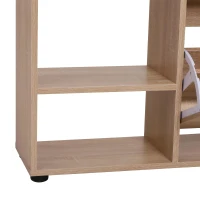 HOMCOM Schoenenrek schoenenkast Schoenenkast met kantelklep opbergkast 2 kleppen 20 schoenen(m-7)