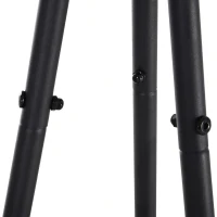 HOMCOM Staande kapstok 6 haken, 2 schappen kledingstandaard met takken zwart(m-8)