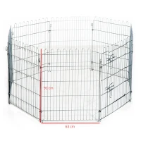 PawHut ren puppy-uitloop box puppyraster 8-delig | Aosom.de(m-3)