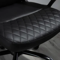 Vinsetto Massagestoel draaistoel gamestoel massage kantoorstoel kunstleer staal zwart(m-10)