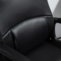 Vinsetto Massagestoel draaistoel gamestoel massage kantoorstoel kunstleer staal zwart(m-9)