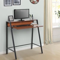HOMCOM bureau, computertafel, lade, bureau, werktafel met kabeldoorvoer(m-2)