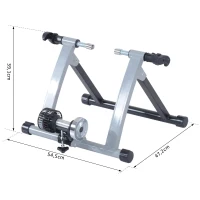 HOMCOM Fietstrainer fiets lucht hometrainer roltrainer 26-28 inch 2 kleuren(m-3)