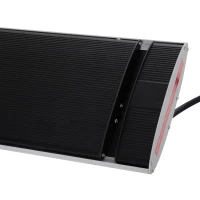 Outsunny Buitenverwarming 2400 W straalkachel kachel wandmontage tuinterras alu(m-9)