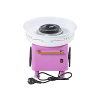 HOMCOM Suikerspinmachine suikerspinapparaat suikerspin machine 450 watt roze/rood(m-6)