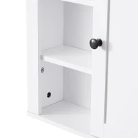 HOMCOM Keukenkast badkamermeubel badkamerkast wandkast badrek open schappen(m-1)