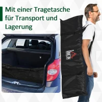 HOMCOM Voetbaldoelen Voetbalnet set van 2 minidoelen opvouwbaar staal zwart 186 x 90 x 89 cm(m-5)