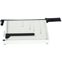 HOMCOM Papiersnijmachine tot A4 papiersnijder metaal wit(m-6)