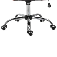 Vinsetto Luxe Roze Ergonomische Kantoorstoel met Gestoffeerde Rugleuning en Zitvlak(m-11)