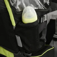 HOMCOM babydrager kinderdrager reis kinderdrager voor 6-36 maanden tot 20 kg aluminium groen(m-10)