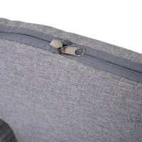 HOMCOM Vloerstoel relaxstoel klapstoel zitzak verstelbare rugleuning linnen grijs(m-5)