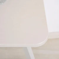 Elegante HOMCOM Computertafel met Lade - Wit, 120x60x76cm, Ideaal voor Thuis of Kantoor(m-6)