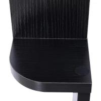 HOMCOM wandstelling hangplank boekenplank hoekplank zigzagplank kantoorplank hout 2 kleur(m-9)