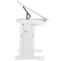 HOMCOM Studeertafel bureau laptoptafel in hoogte verstelbaar met lade MDF wit(m-5)