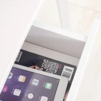 Elegante HOMCOM Computertafel met Lade - Wit, 120x60x76cm, Ideaal voor Thuis of Kantoor(m-7)