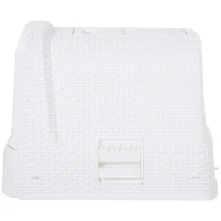 PawHut kattentoilet met uittrekbare bak kattenbak gesloten kattenbak PP wit(m-7)