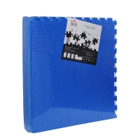 HOMCOM Puzzelmat speelkleed vloermat kinderspeeltapijt gymnastiekmat blauw 8-delig(m-8)
