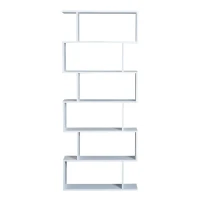 HOMCOM boekenplank wandstelling scheidingswand met 6 vakken vrijstaande stelling archiefplank 3 kleuren(m-5)