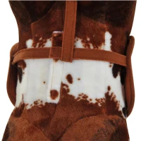 HOMCOM Schommelpaard pluche schommeldier babyschommel speelgoed kinderen tonen donkerbruin(m-9)