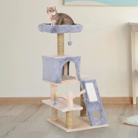 PawHut Kattenboom klimboom met kattengrot krabboom kattenhuis krabpaal(m-5)