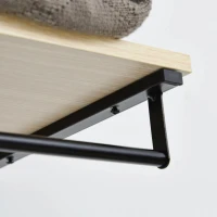 HOMCOM 2-in-1 garderobeset halrek met zitbank(m-8)