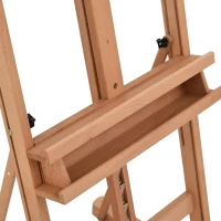 Vinsetto Schildersezel frame verstelbare hoek en hoogte schildersezel voor atelier met opbergvak(m-9)