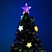 HOMCOM Kerstboom kunstkerstboom LED-verlichte kunstboom(m-7)