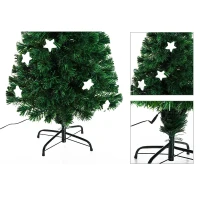 HOMCOM Kerstboom kunstkerstboom LED-verlichte kunstboom(m-6)