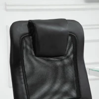 Vinsetto Massagestoel kantoorstoel draaistoel met massagefunctie in hoogte verstelbaar PU(m-8)