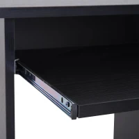 HOMCOM Computertafel bureau kantoortafel speeltafel PC-tafel zwart(m-8)