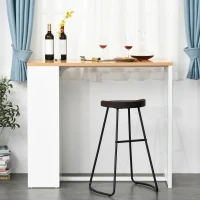 HOMCOM klapbureau met 6 vakken boekenkast met 3 planken computertafel kantoortafel E1 spaanplaat metalen frame donkergrijs 98 x 51 x 153 cm(m-4)