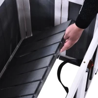 PawHut Hondenhok inklapbare hondenkooi hondenhok met raam huisdier massief hout grijs(m-10)