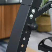 HOMCOM Hometrainer voor senioren bewegingstrainer pedaaltrainer armen en benen staal wit(m-10)