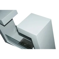 HOMCOM® Bio-ethanol kachel | Staal, roestvrij staal, gehard glas | 78 x 25 x 58 cm | Wit | Aosom.de(m-7)