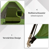 Autotent campingtent reistent zonwering voor 4-5 personen glasvezel polyester(m-7)