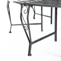 360° boombank ronde bank tuinbank bankje parkbank bankje tuin metaal(m-10)