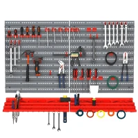 DURHAND wandrek gereedschapshouder rood grijs(m-1)