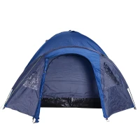 Outsunny Dubbelwandige koepeltent familietent voor 4 personen outdoor iglo waterdicht(m-7)