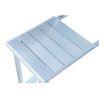Outsunny® aluminium kampeertafel picknick 4-zits inklapbaar zilver klaptafel picknicktafel picknickkoffer zitgroep klaptafel-groep met 4 zitplaatsen(m-9)