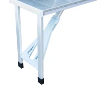 Outsunny® aluminium kampeertafel picknick 4-zits inklapbaar zilver klaptafel picknicktafel picknickkoffer zitgroep klaptafel-groep met 4 zitplaatsen(m-6)