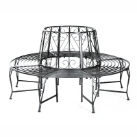 360° boombank ronde bank tuinbank bankje parkbank bankje tuin metaal(m-5)