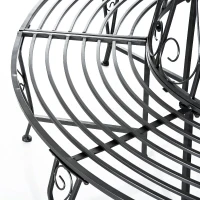 360° boombank ronde bank tuinbank bankje parkbank bankje tuin metaal(m-7)