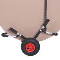 Surftrolley Surfplank transporttrolley opvouwbare boottrolley inklapbaar PU-banden tot 45 kg(m-6)
