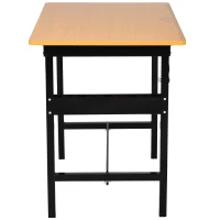 HOMCOM werkbank werktafel werkbank klaptafel werkblad inklapbaar staal, MDF geel + zwart 100 x 60 x 75,5 cm geel | Aosom.de(m-6)