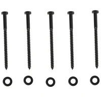 HOMCOM Schuifdeursysteem looprail schuifdeurbeslag houten schuifdeur 9 zwarte accessoires(m-8)