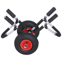 Surftrolley Surfplank transporttrolley opvouwbare boottrolley inklapbaar PU-banden tot 45 kg(m-7)