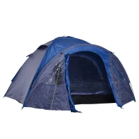 Outsunny Dubbelwandige koepeltent familietent voor 4 personen outdoor iglo waterdicht(m-1)