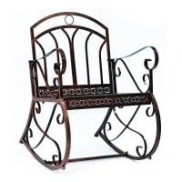 Schommelstoel swingstoel schommelzetel tuinstoel stoel relaxstoel metaal(m-4)