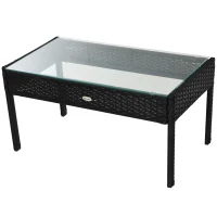 Polyrotan zitgroep 7-delig. Tuinset lounge tuin met zwarte kussens(m-6)